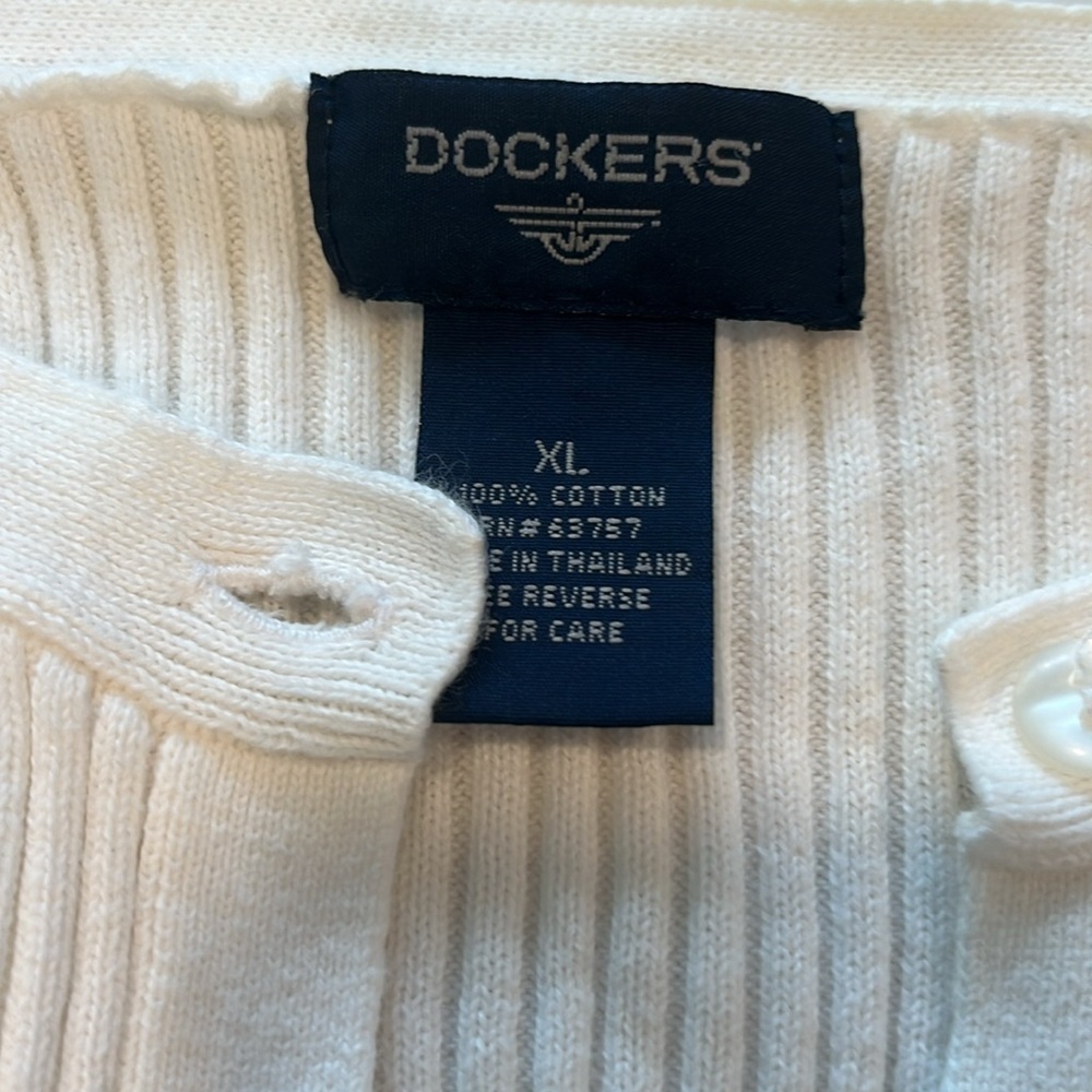 Dockers White Cardigan - Picture 2 of 4